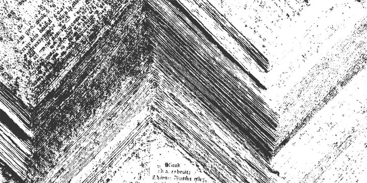 Black ink brush strokes on white paper with faint text