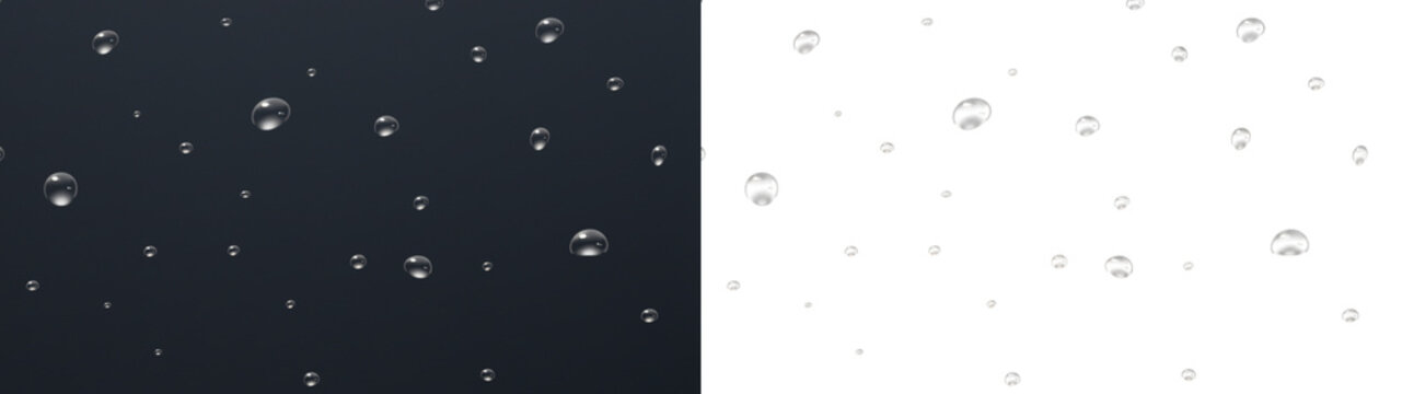 Water drops glass showing sparkling rain night overlay PNG transparent abstract background