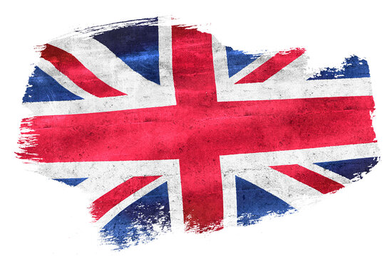 United Kingdom Union Jack flag grunge brushstroke