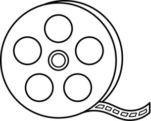 Fototapeta premium Movie Premiere Film Reel icon