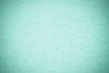 Fototapeta premium Light teal painted brick wall is being shown in flat design style, featuring mortar line pattern