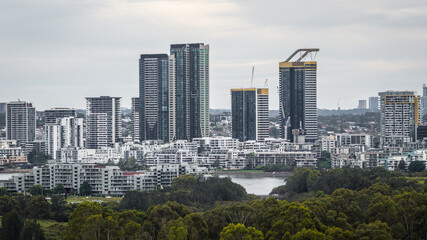 Panoramic Skyline View Homebush New South Wales Australia