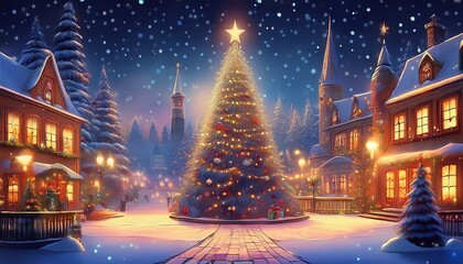 weihnachtsszene neues jahr