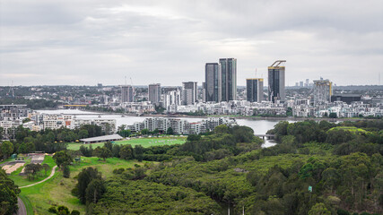 Fototapeta premium Homebush NSW Sydney Suburb Panoramic View