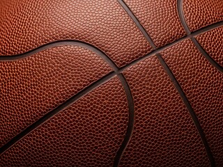 Fototapeta premium Close-up of basketball texture