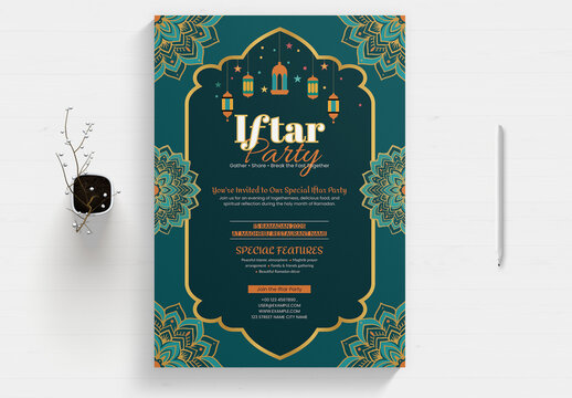 Creative Iftar Party Flyer Template