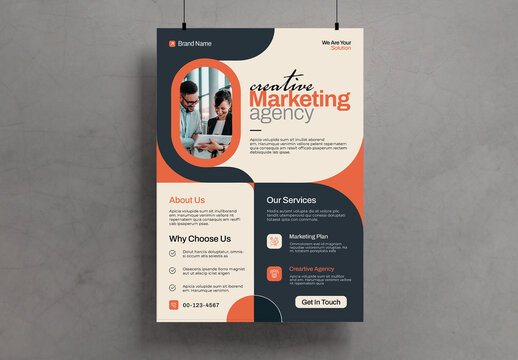 Creative Marketing Agency Flyer Template