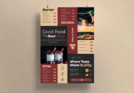 Food Menu Template Design