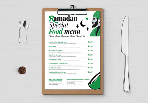 Ramadan Food Menu