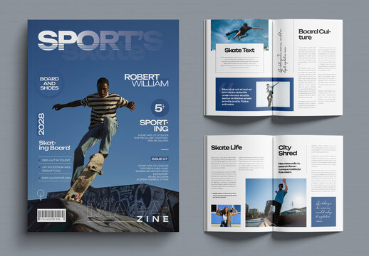 Sports Magazine Template