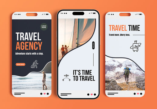 Travel Agency Story Template Design