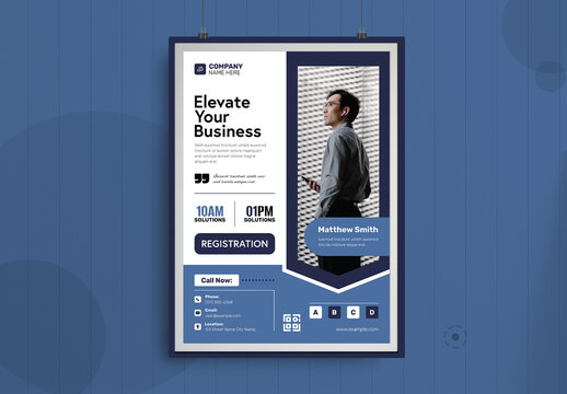 Business Conference Flyer Layout