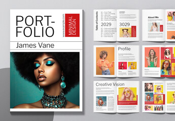 Modern Minimal Portfolio Magazine Template