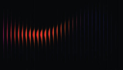 Sound wave pattern with red and blue gradient © TechNova Graphics