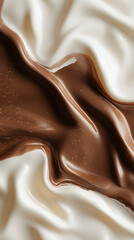 White and dark chocolate background