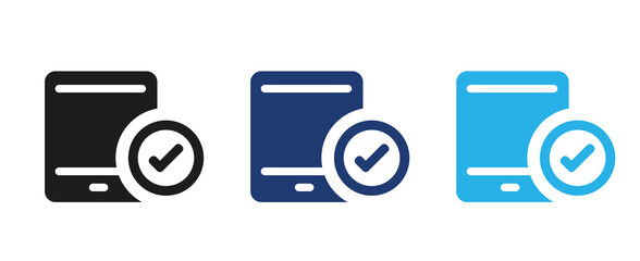 passport icon, set of icons for web design