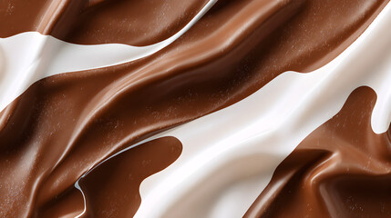 melted chocolate background