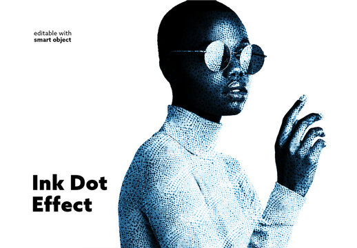Ink Dot Photo Effect