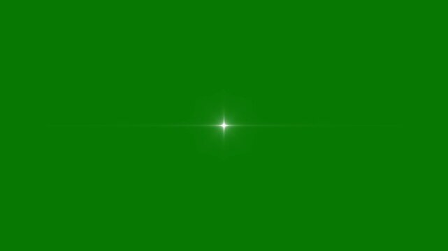 Twinkling star sparkle, shiny glowing white cartoon stars, flat vector doodle glitter animation, retro blink pop effect, green screen overlay, 4k
