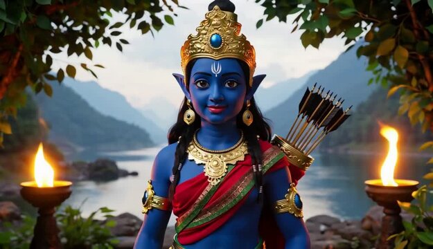 A visually striking image of lord ram with perfect balance of elements - 18