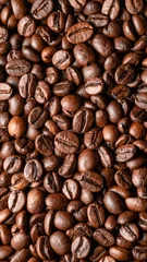 Roasted coffee beans background, full frame texture © IRINA NAZAROVA