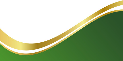 Green creative wave business banner background