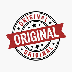 Fototapeta premium Original Stamp Badge – Authentic Genuine Quality Seal Illustration