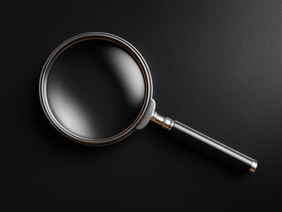 search concept isolated on a black background