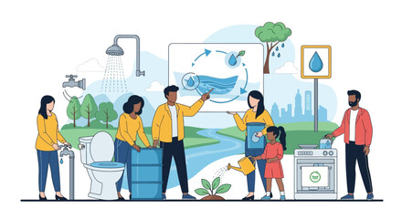 People around the World conserving Water on Earth Day