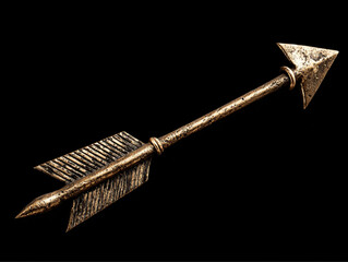 arrow right isolated on a black background