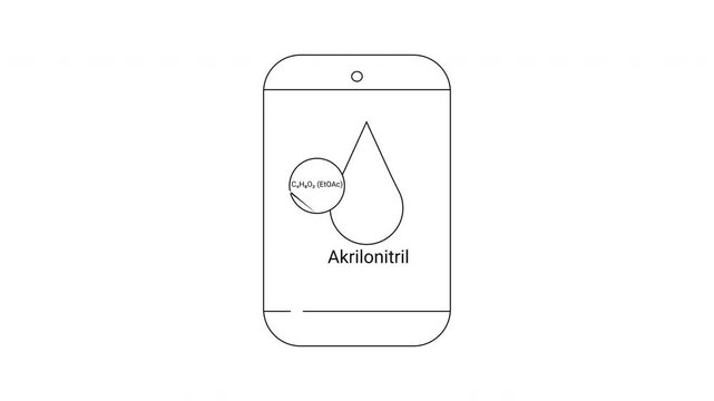 Acetonitrile Chemical Structure Illustration - A Detailed Overview.