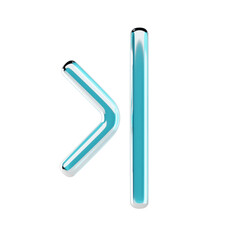 Obraz premium 3D Liquid Glass Next Icon for Navigation and Media Control
