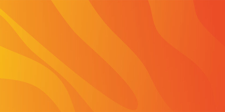 Abstract Orange and Yellow Gradient Background with Flowing Lines.