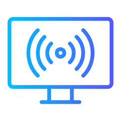 streaming tv app gradient icon