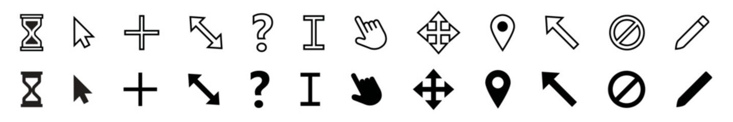 Obraz premium mouse pointer collection
