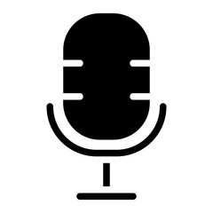 microphone glyph icon
