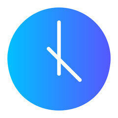 clock gradient icon