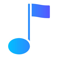 music gradient icon