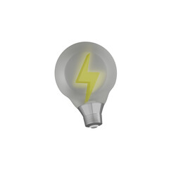 Fototapeta premium 3D Eco Light Bulb 