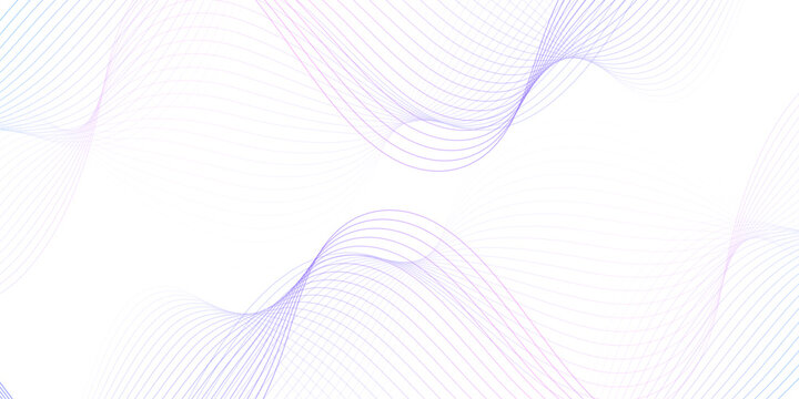 blue purple wave curve lines banner background .Digital frequency track equalizer. Stylized line art background. modern soft luxury texture with smooth and clean vector subtle background illustration