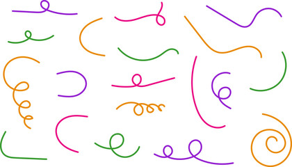 Hand drawn doodle lines vector image