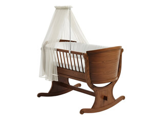 white baby chair isolated on a transparent background
