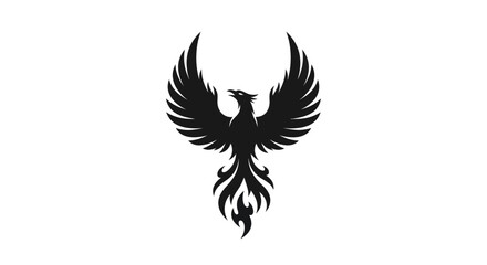 Obraz premium Phoenix symbol on white background