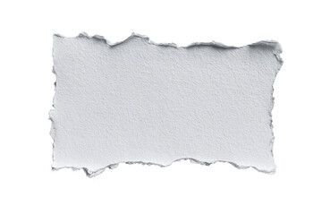 A ripped piece of blank white paper