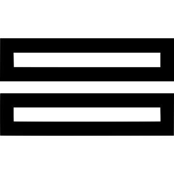 Equality Icon: A minimalist icon featuring two parallel horizontal lines, representing the concept of balance and fairness. This image embodies the essence of equal rights and justice.