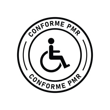 Conforme PMR Accessibility Certification Symbol for Disabled Access