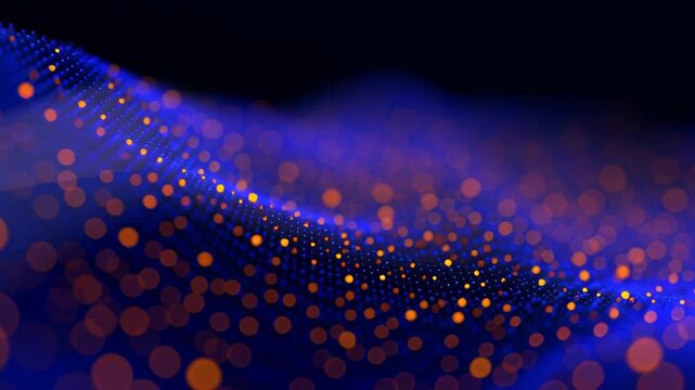 Digital glow chain block cube crypto technology concept currency datum mountain cyberspace business network computer abstract communication background database programming future software