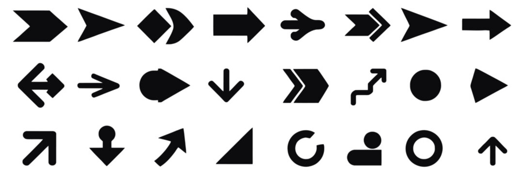 List Symbols and Bullet Points Illustration &ndash; Various Geometric Icon Set