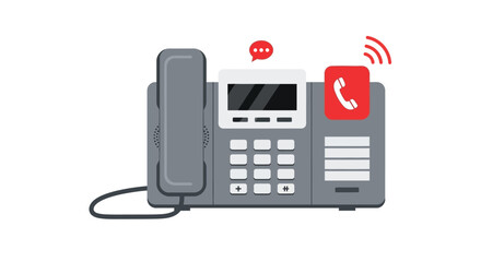 Business telephone and communication icon representing customer service and contact