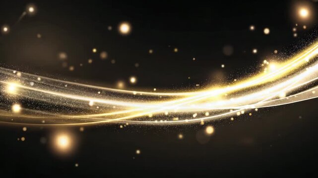 Light Trails Flowing Smoothly with Gently Drifting Bokeh in Seamless Loop 4K